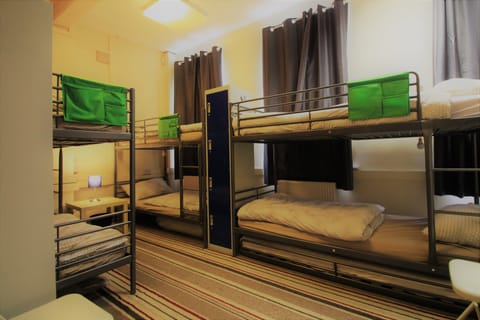 Bed in 6-Bed Dormitory Room | Laptop workspace, blackout drapes, soundproofing, iron/ironing board