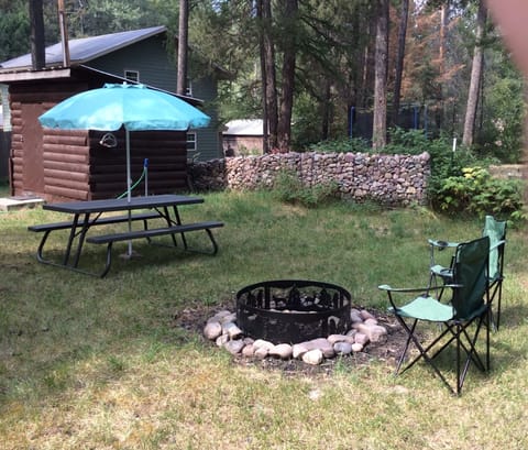 Fire pit, split wood available (free)