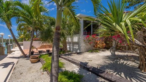 Outside back of home, with 70 ft. dock