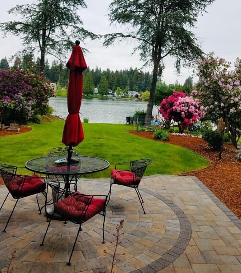 Patio right outside BNB