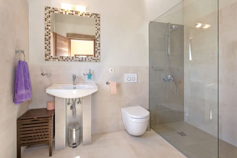 Luxury Villa | Bathroom | Shower, free toiletries, hair dryer, towels