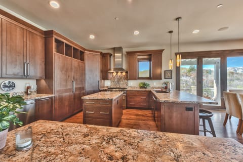 Fully Equipped Gourmet Kitchen with Two Sinks and Dishwashers, and Plenty of Prep Space