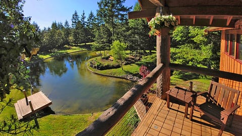 View from the deck - looking over Lake Charles and Cody Island