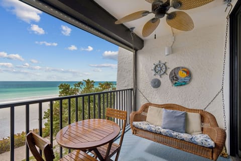 Direct Gulf Front Balcony! Two swings to relax on for a breath-taking view.