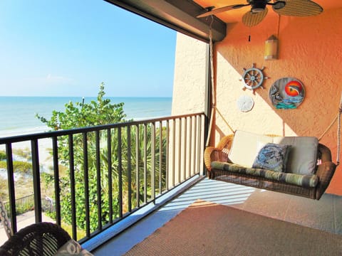 Direct Gulf Front Balcony! Two swings to relax on for a breath taking view.