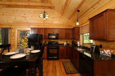 Kitchen with modern amenities