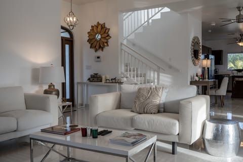 House, Multiple Beds - 3 Bedrooms | Living area | Flat-screen TV