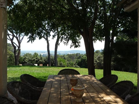 Relax on the dining terrace