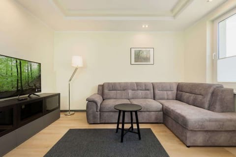 Modern TV in the apartment. 