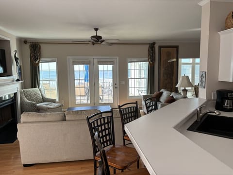 Living Room From Kitchen, Chef Never Misses Anything!