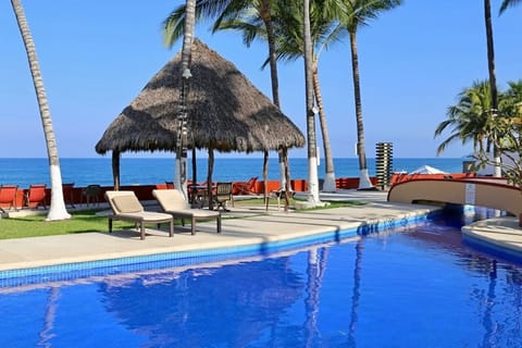Terrace and pool