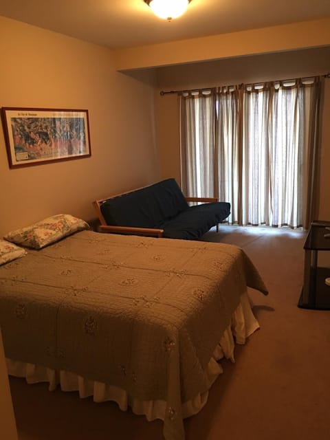 Basement Bedroom/ Queen Bed and Queen Futon