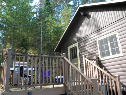 Deck facing south overlooking lake