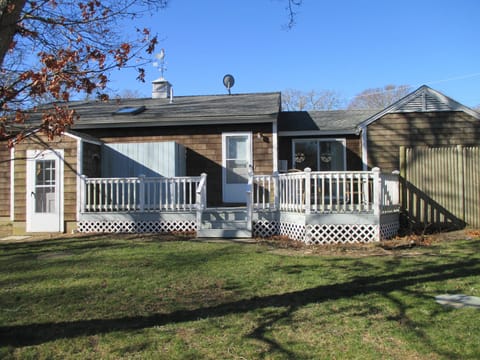 Back Yard and Deck - before the flowers bloom..
