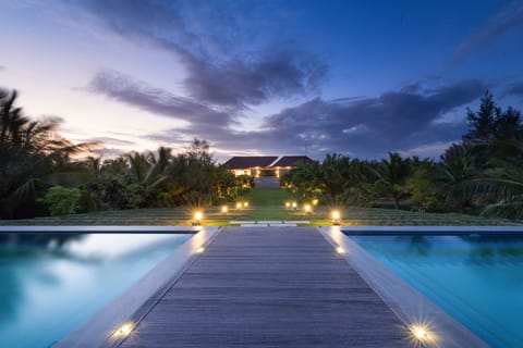 3 outdoor pools, open 6:00 AM to 10:00 PM, pool umbrellas, sun loungers