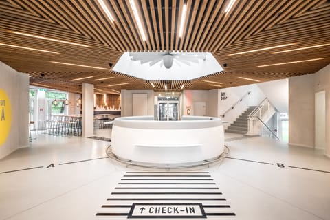 Check-in/check-out kiosk