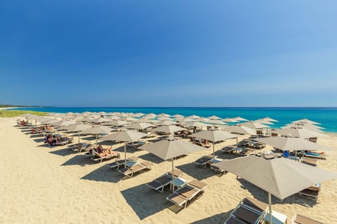 Private beach, beach bar