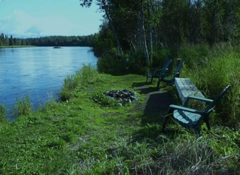 165 feet of private riverbank for your fishing and relaxing enjoyment!
