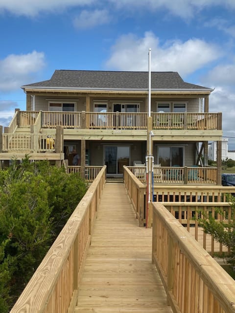 Beach side of house