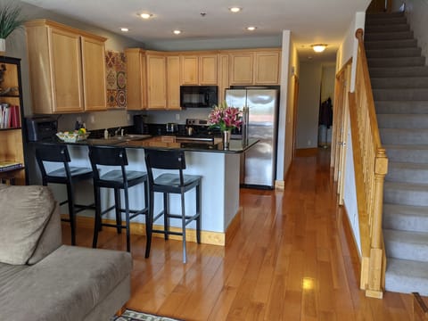 Kitchen and entry hallway