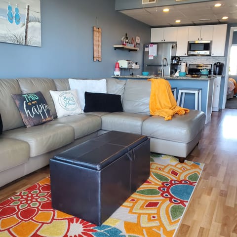 Warm and bright living room