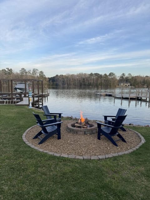 Bonfire by early evening