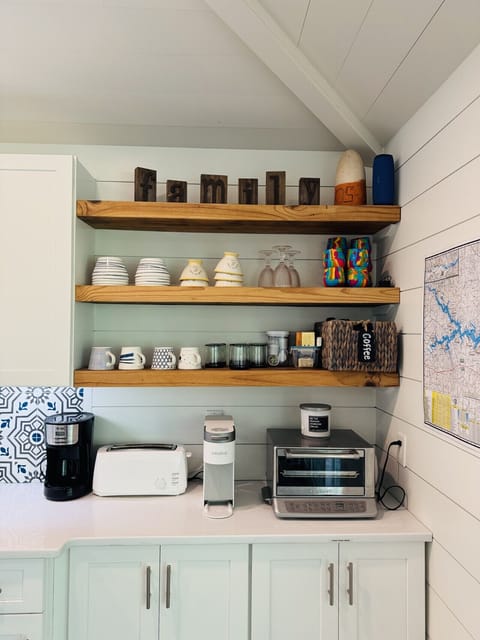 Kitchen Coffee area, Mr. Coffee & Keurig Machine with starter supply of coffee