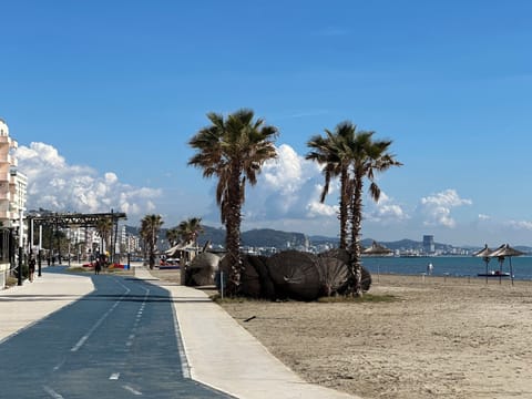 Private beach