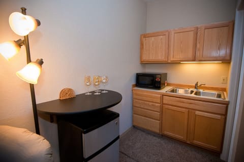 Small fridge and privacy galore!