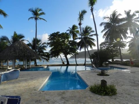 Private infinity pool by the beach