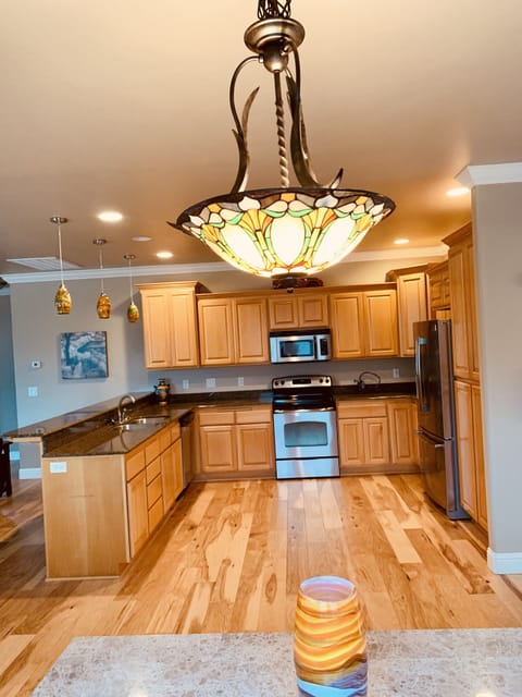 Light over dining room table and kitchen 