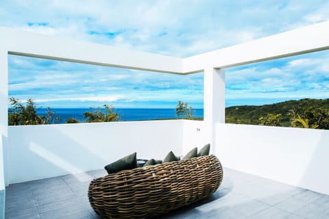 Deluxe Quadruple Room, 2 Queen Beds, Terrace, Corner | Terrace/patio