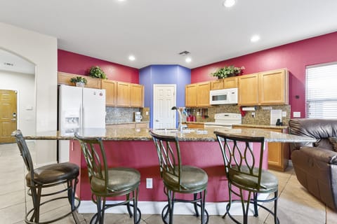 Granite countertop island