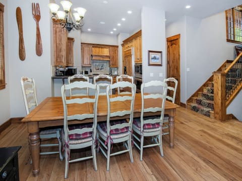 Kitchen table and kitchen