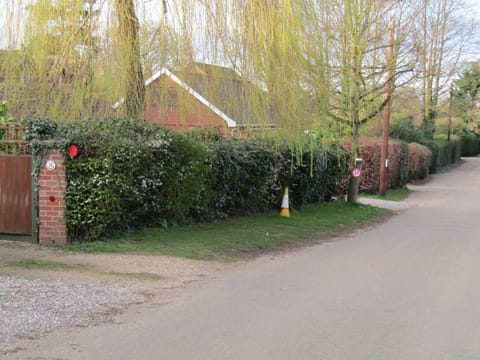 The accommodation is on a very quiet private road.