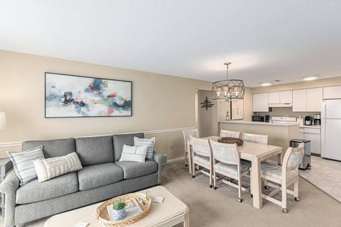 Open-concept layout with dining + lounge