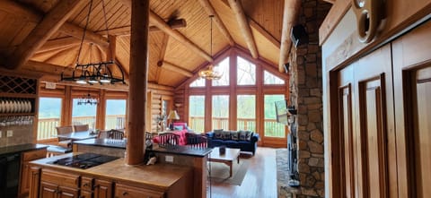 Welcome to The Love Nest, upstairs is kitchen, dining and living room