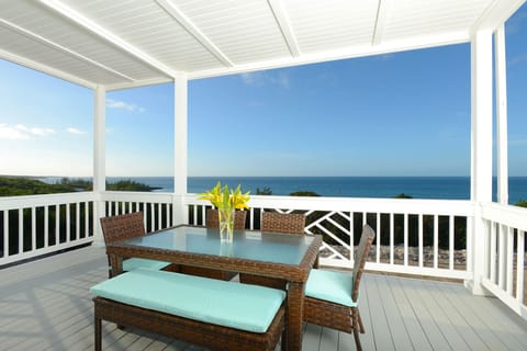 View from the deck, 50 miles of ocean, facing west toward the sunset.