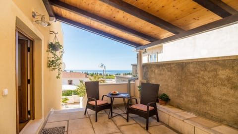 Apartment, 1 Bedroom, Terrace, Sea View | Terrace/patio