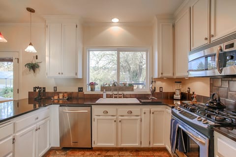 Kitchen View Overlooking Backyard