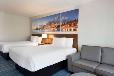 Room, 2 Queen Beds, Non Smoking | In-room safe, desk, iron/ironing board, free cribs/infant beds