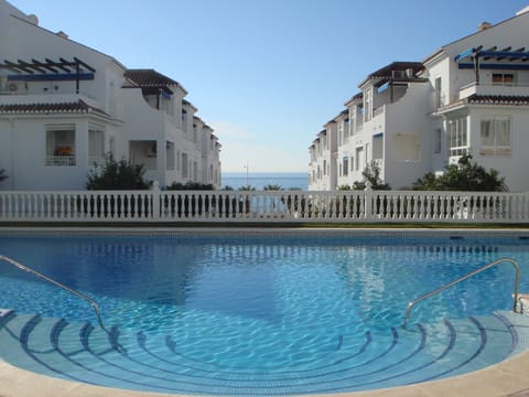 The gorgeous swimming pool at Las Fuentes de Nerja.