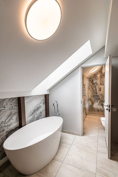 Standard Suite | Bathroom | Free toiletries, hair dryer, towels