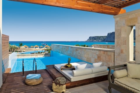 Suite, Private Pool, Sea View | Terrace/patio