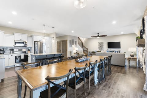 Large dining table for large groups!