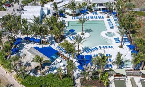 Pool aerial view