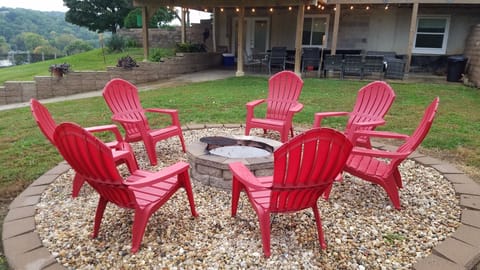 Fire pit. goes with your Huge patio/Bring some wood from the gas station