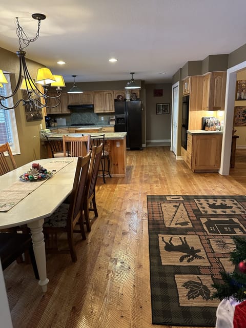 Dining area and Kitchen view from Sunroom/5th bedroom.