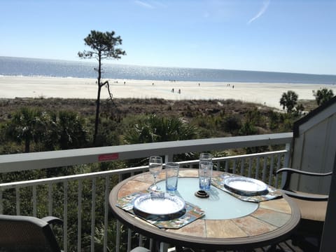 View from private balcony 