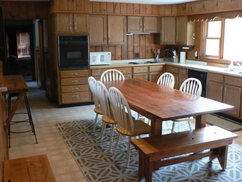 Large Kitchen/Dining.  Table seats 8 comfortably